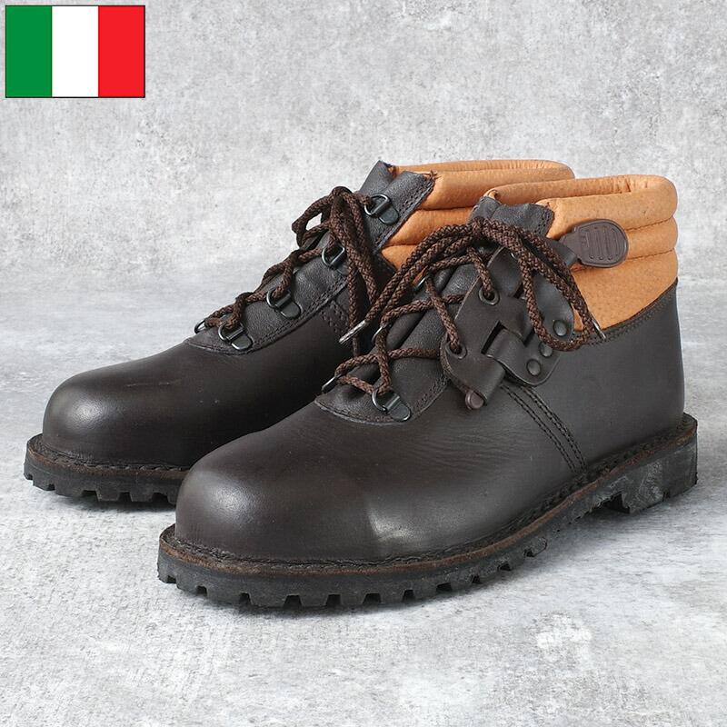 イタリア製 ダークブラウン ミリタリーブーツ 楽天市場】イタリア軍 レザー マウンテンブーツ ダークブラウン
