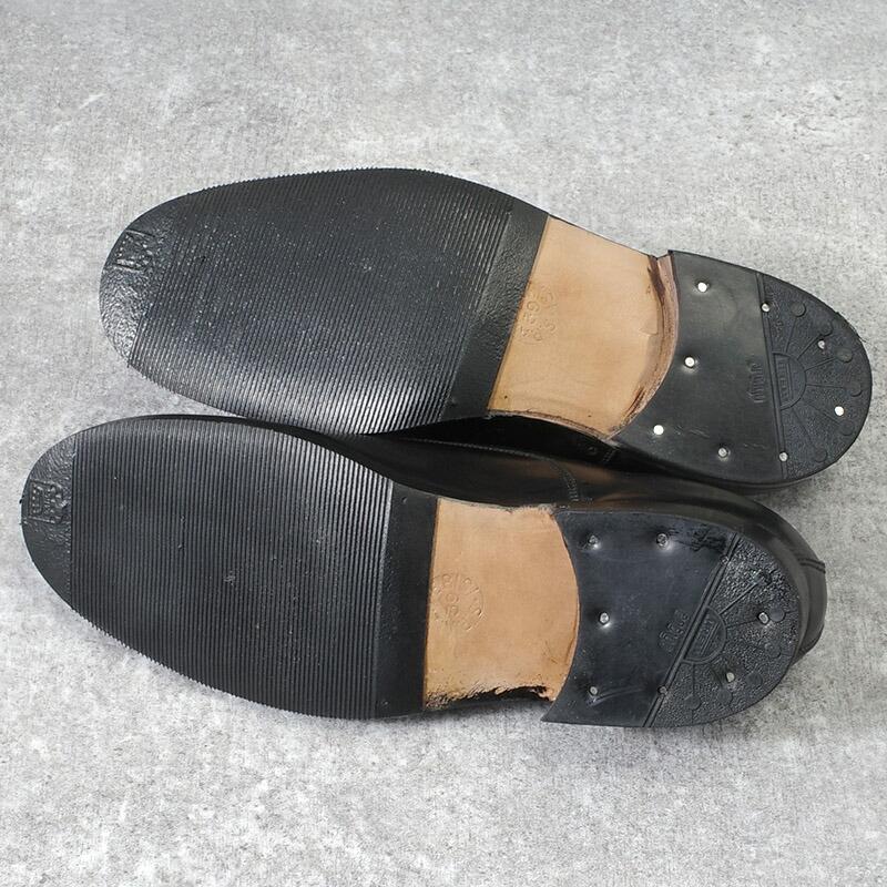 イタリア軍 AMI レザー ドレスシューズ ブラック 5ホール デッド