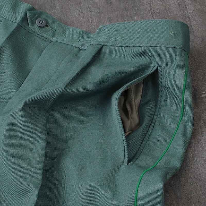 東ドイツ ポリス ユニフォームパンツ グリーン デッドストック PP487NN