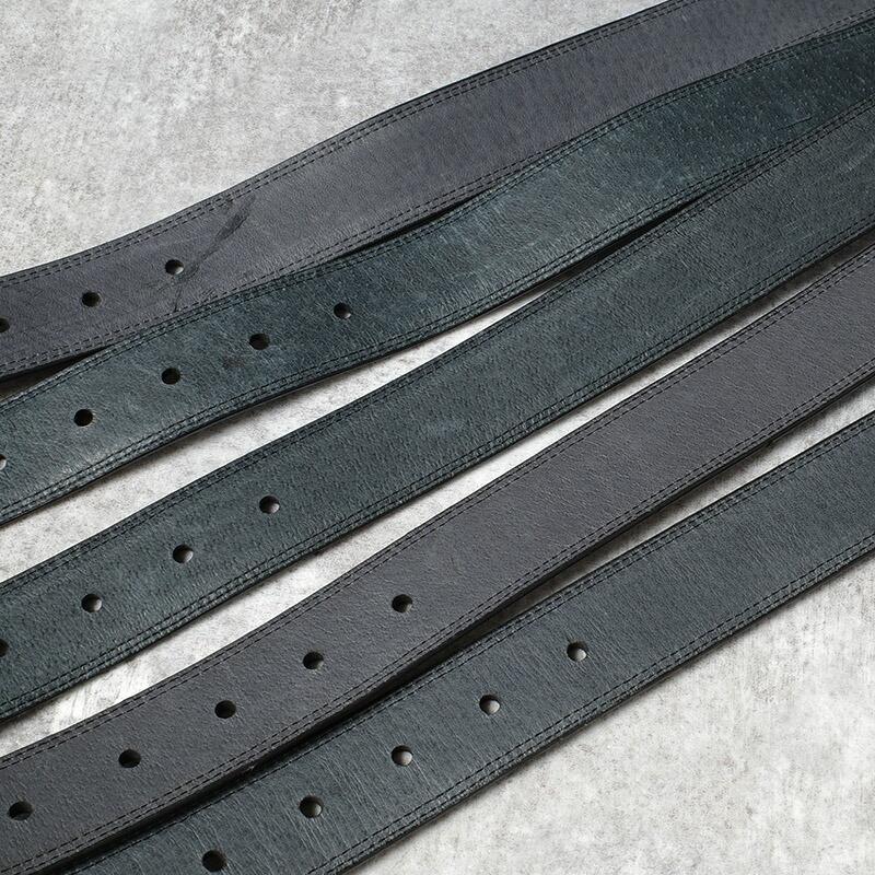 オランダ軍 オフィサー レザーベルト ブラック デッドストック SB085NN