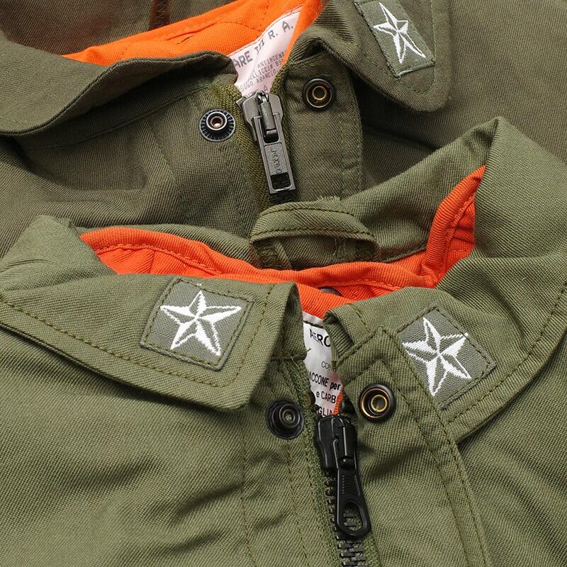 訳あり】 イタリア軍 AMI ショートコート ライナー付き オリーブ