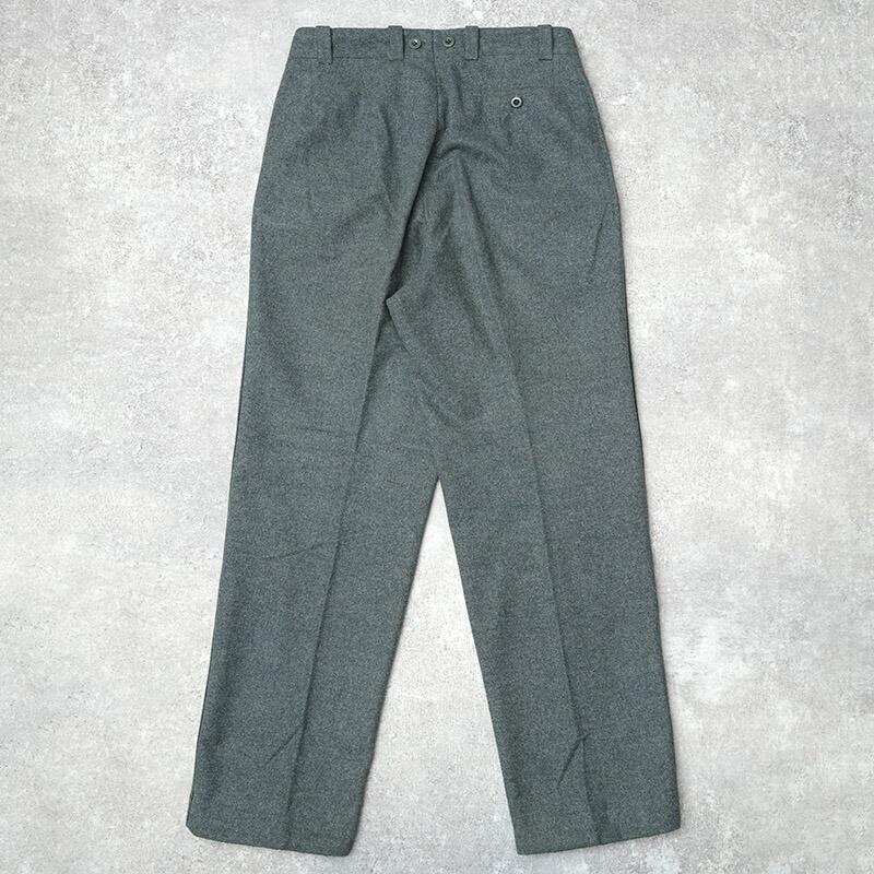 スイス軍 サイドライン ウールパンツ グレー 3ポケット USED PP200UN