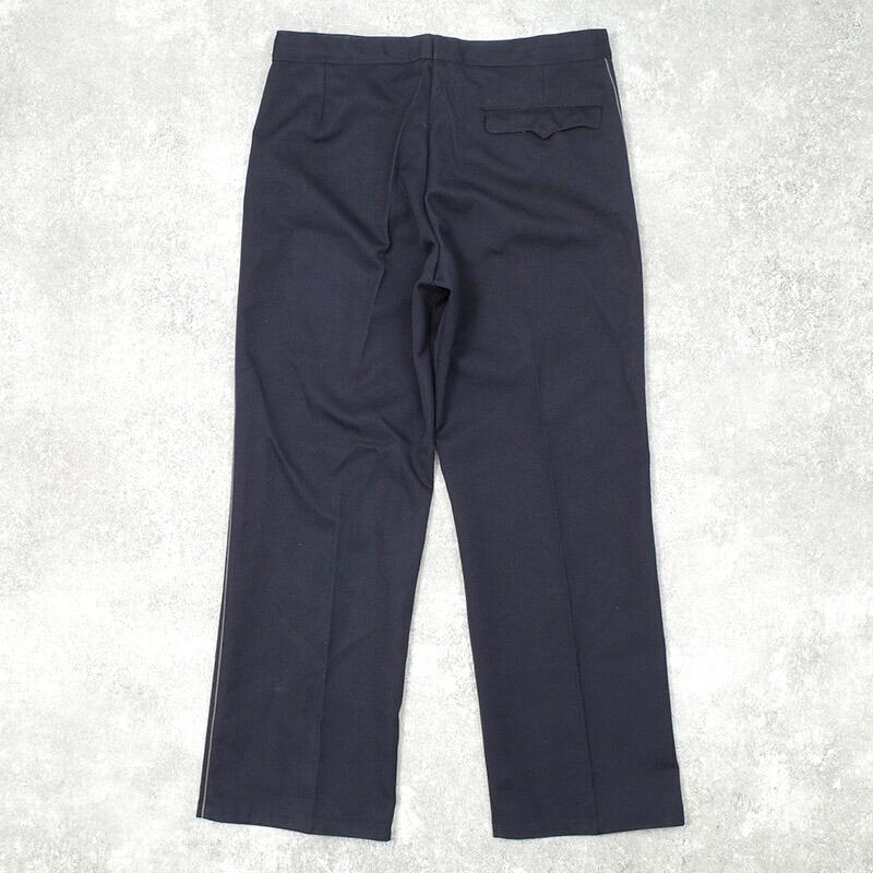 東ドイツ 刑務官 サイドライン ユニフォームパンツ ネイビー デッド