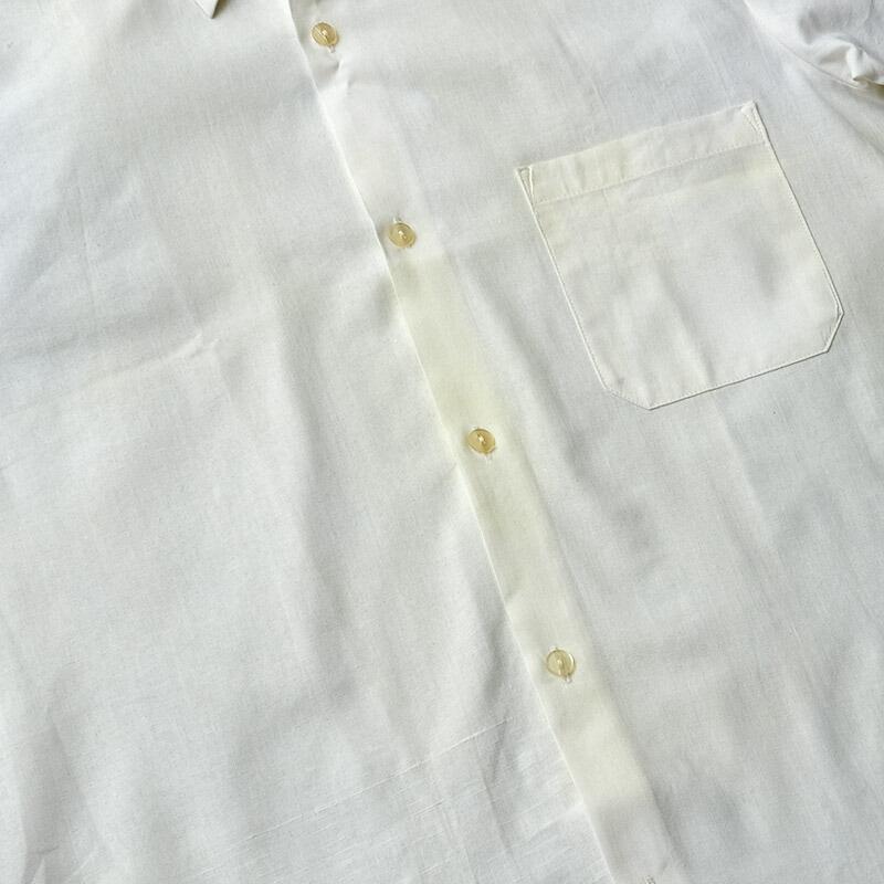 チェコ軍 オフィサーシャツ 半袖 ホワイト デッドストック JS236NN