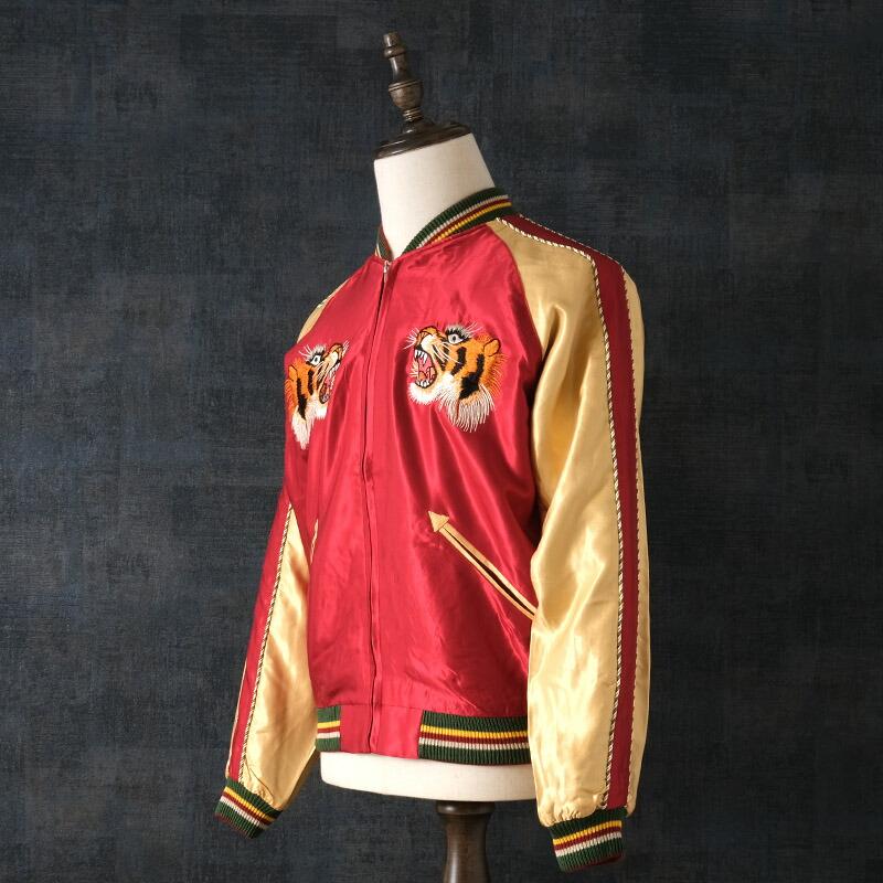 TAILOR 東洋 スカジャン リバーシブル　復刻タグ ブラウン/ゴールド刺繍 テーラー東洋 TAILOR東洋 リバーシブル スカジャン TT15491-119 WHITE