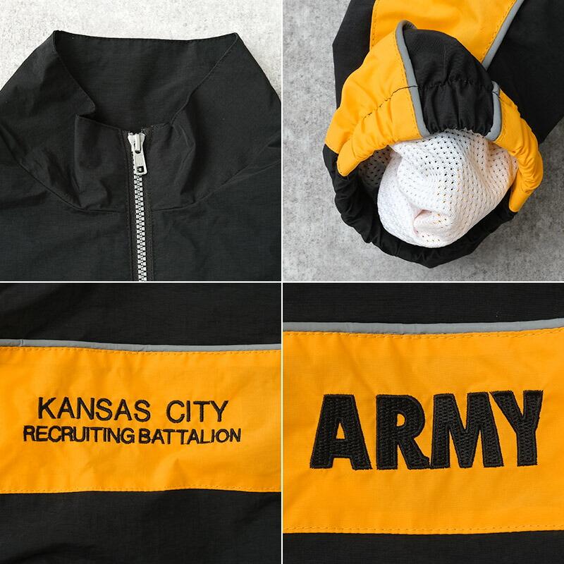 YMCLKY 米軍タイプ ARMY ウィンドブレーカー JJ388YNブラック メンズ