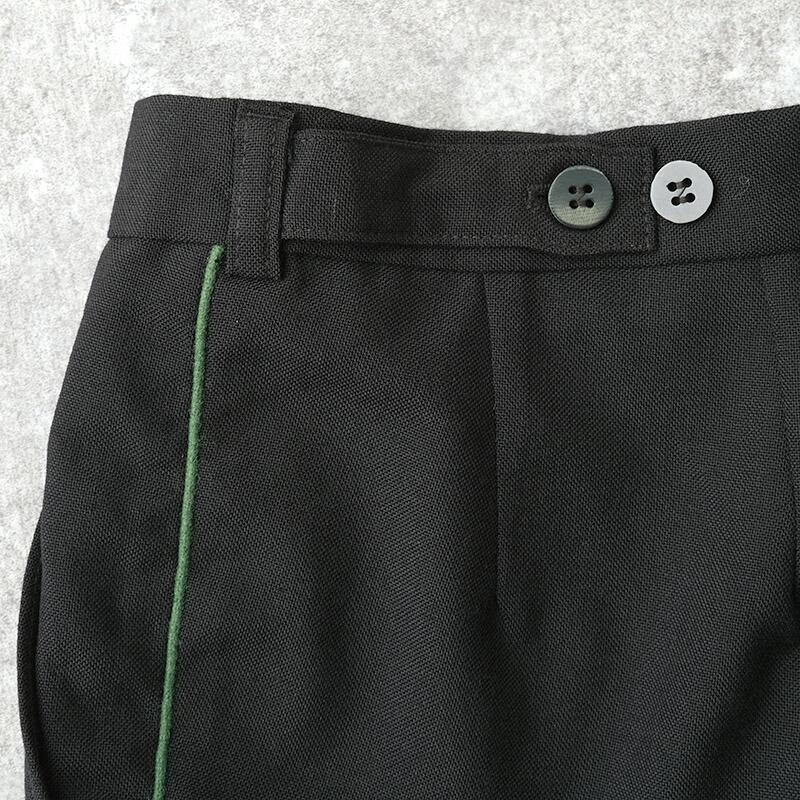 ハンガリー軍 サイドライン ドレスパンツ ブラック デッドストック