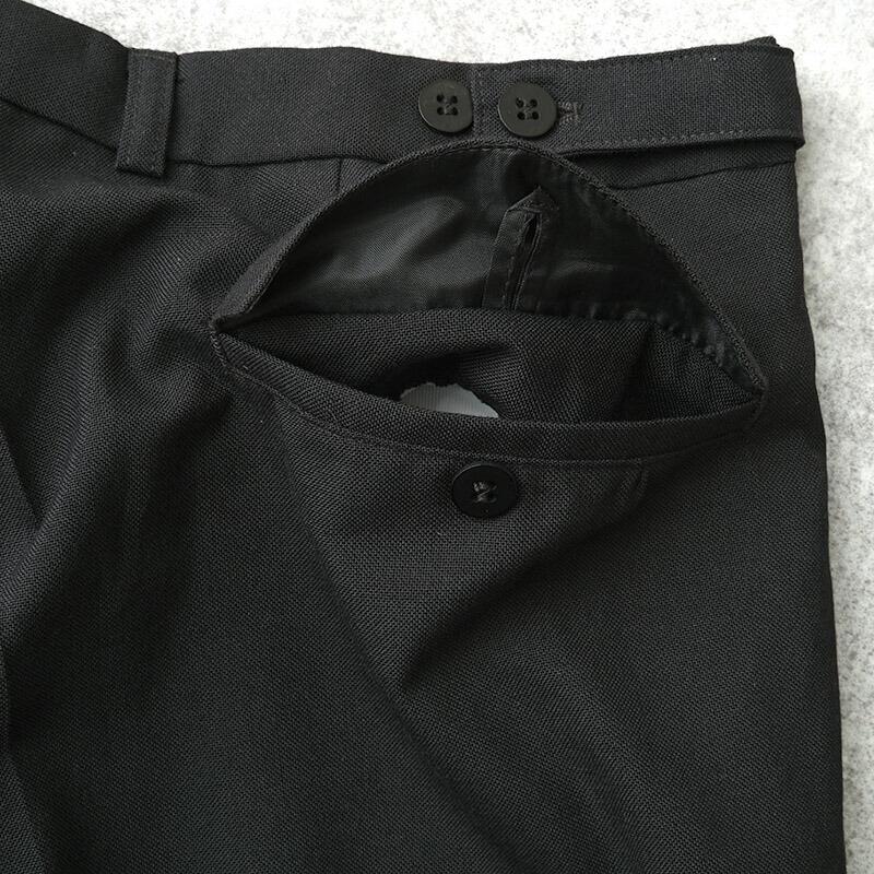 ハンガリー軍 サイドライン ドレスパンツ ブラック デッドストック