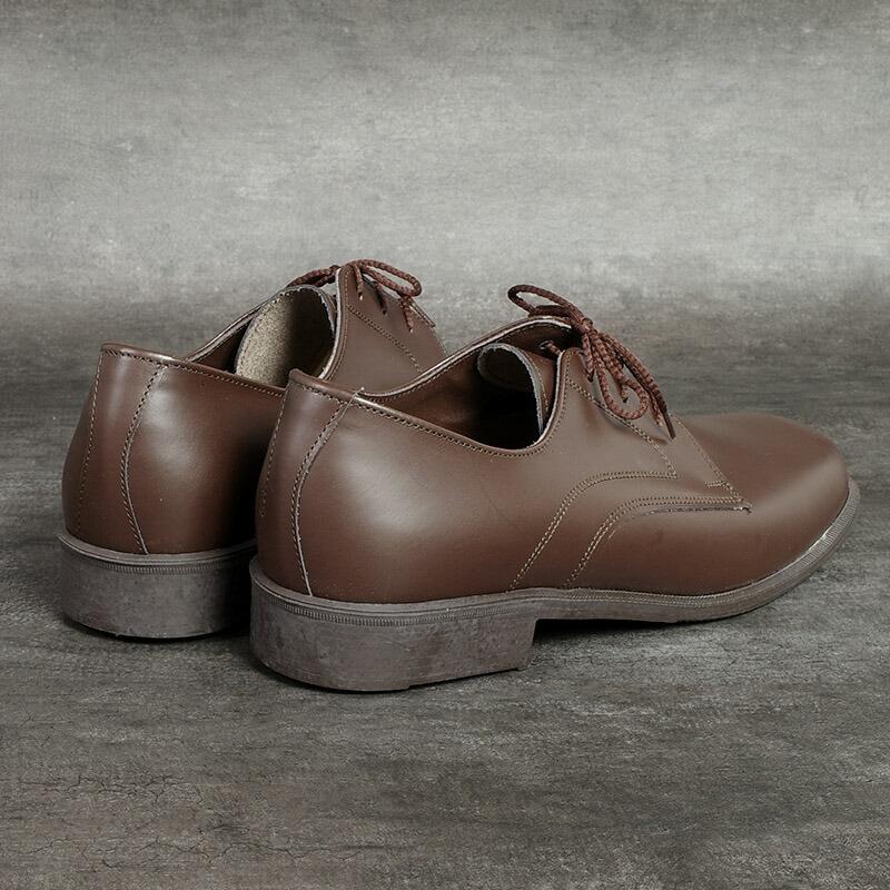 ノルウェー軍 レザー ドレスシューズ ブラウン デッドストック FS074NN