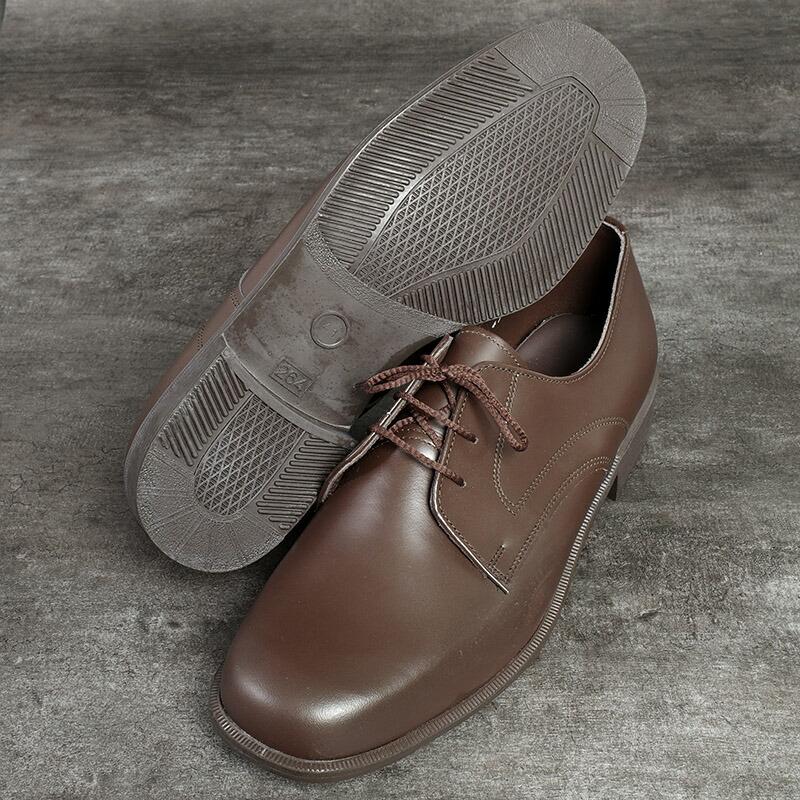 ノルウェー軍 レザー ドレスシューズ ブラウン デッドストック FS074NN