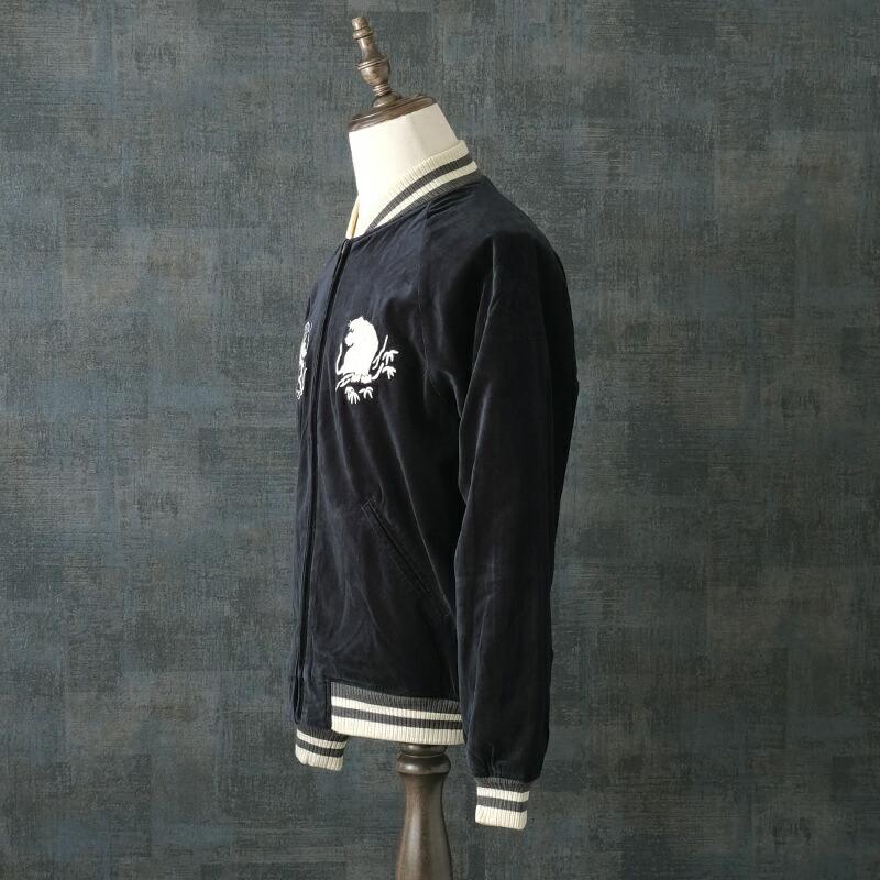 ★AVIREX★ アヴィレックス  リバーシブル スーベニアジャケット黒 XL AVIREX アビレックス #7835252023 SOUVENIR COLLECTION ベルベ