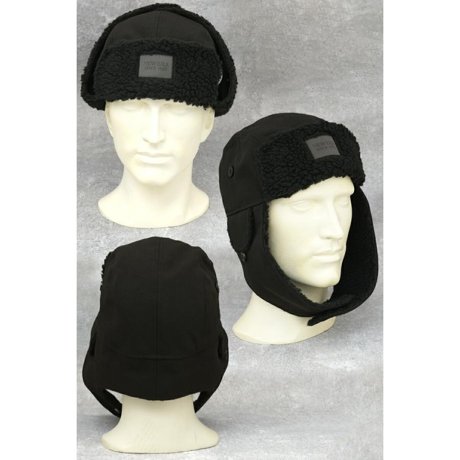 NEWERA ニューエラ トラッパー ブラック ウーブンパッチキャップ 帽子