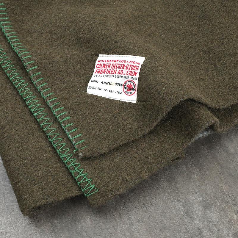 ドイツ軍 60s ウールブランケット 200×210cm デッドストック