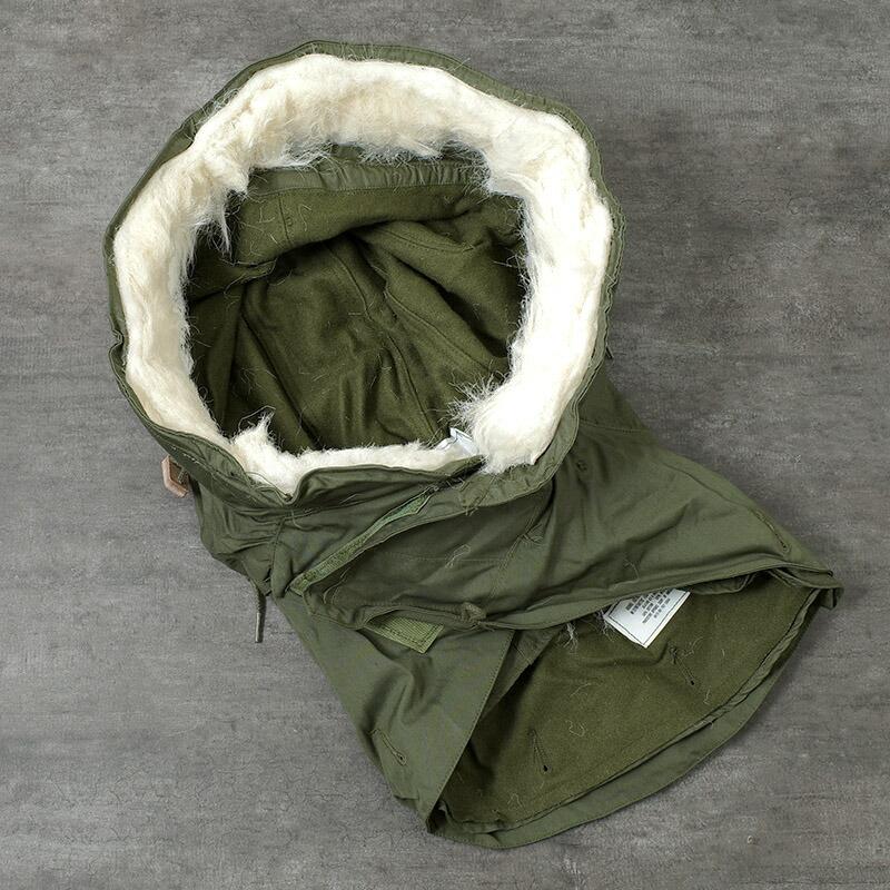 米軍 M-65パーカー用フード アクリルファー デッドストック HE011NN