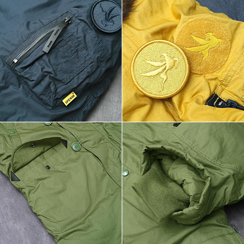 美品✨ SPIEWAK USA製 N-3B ミリタリー カーキ M〜L　フライト I.SPIEWAK&SONS Golden Fleece スピワック ゴールデンフリース