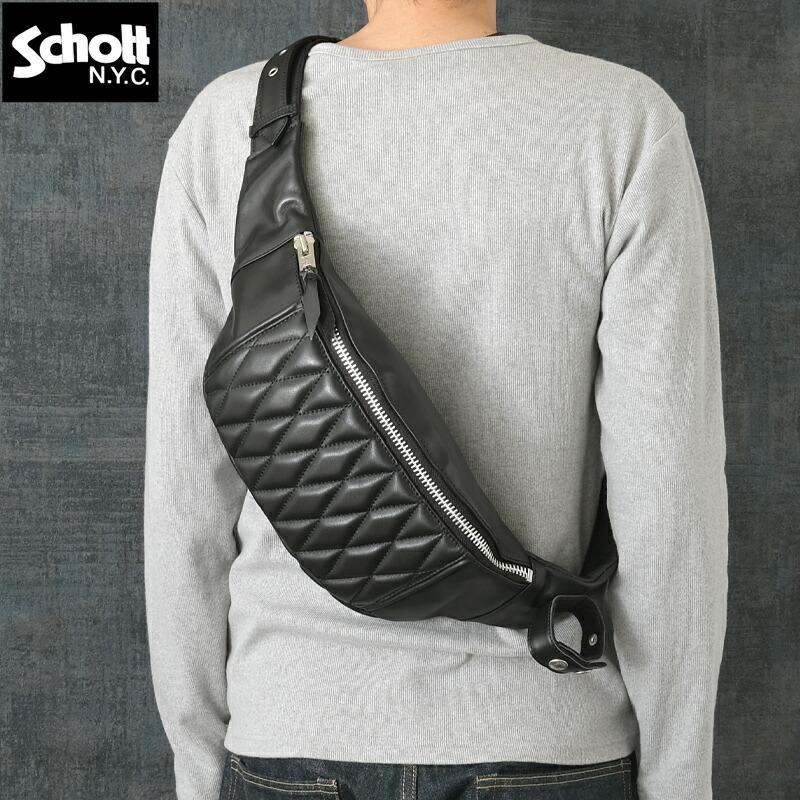 Schott N.Y.C（ショット） Schott #7825976008 パデッド ボディバッグ