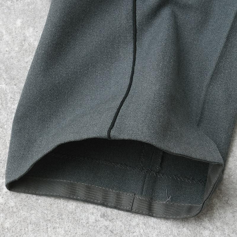 スイス軍 サイドライン ドレスパンツ ウールポリエステル グレー USED