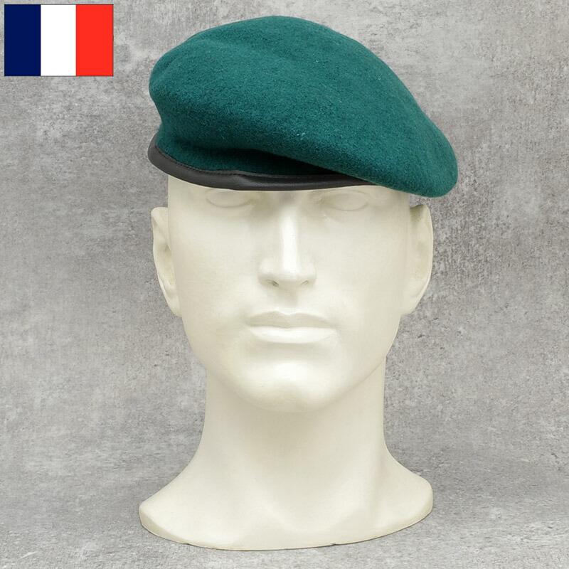 YMCLKY メール便可 フランス軍タイプ ウール ベレー帽 グリーン デッド