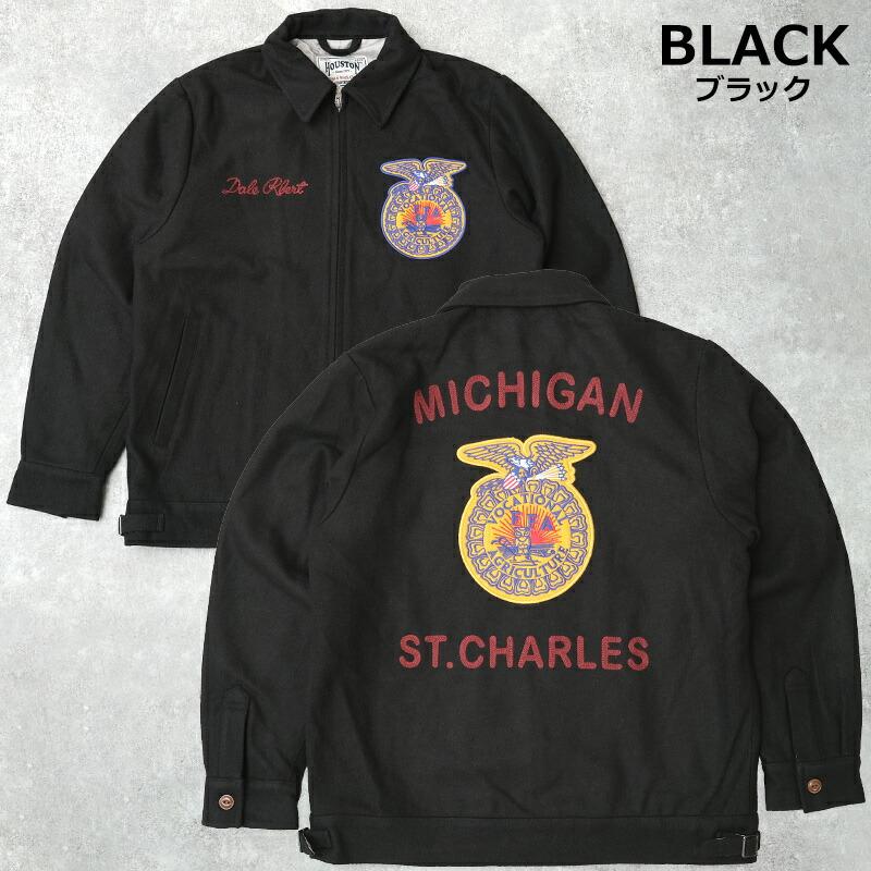 50%OFF！■HOUSTON ヒューストン #51519 メルトン FFA ジャケットメンズ 男性 アウター ブルゾン ジャンパー ミリタリー 作業服 ユニフォーム Future Farmers | HOUSTON | 04