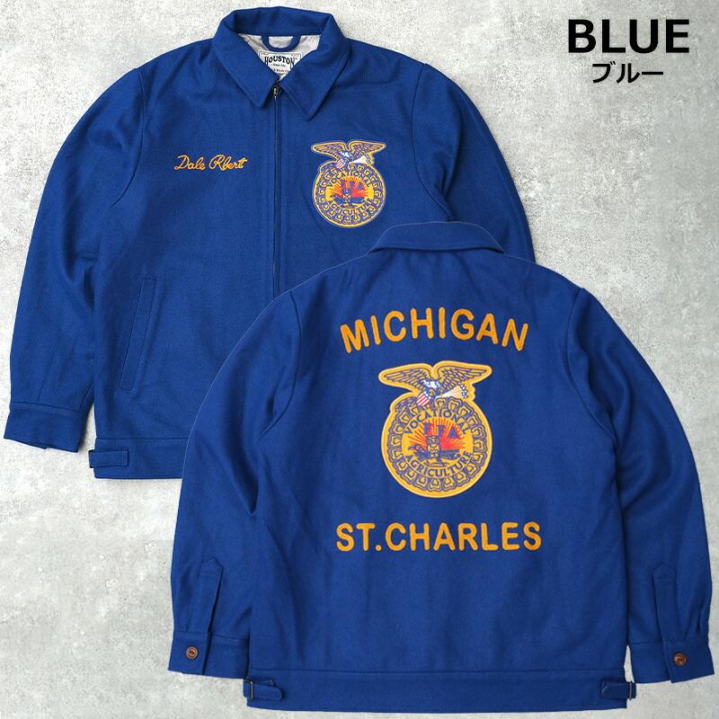 50%OFF！■HOUSTON ヒューストン #51519 メルトン FFA ジャケットメンズ 男性 アウター ブルゾン ジャンパー ミリタリー 作業服 ユニフォーム Future Farmers | HOUSTON | 05