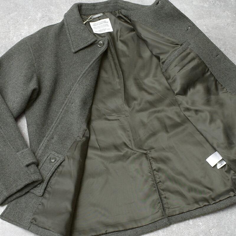 FIDELITY フィデリティ #C-25775009 S110 ダブルビーバー シングルピーコートPコート メンズ 男性 アウター ジャケット ミリタリー ウール メルトン 冬 防寒 黒の画像