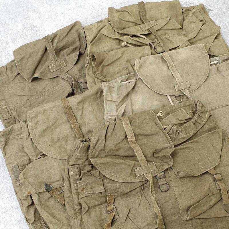 チェコ軍 リュックサック リネン ※ショルダーストラップ無し USED
