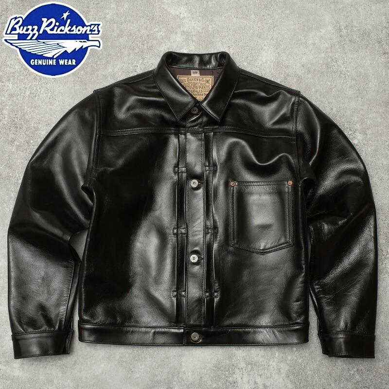 BUZZ RICKSON'S バズリクソンズ #BR80665 ブラック レザー ブラウス