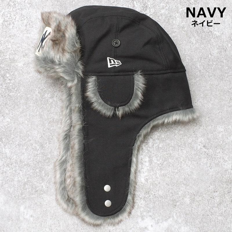 NEWERA ニューエラ トラッパー ウール ネイビー『ニューヨーク