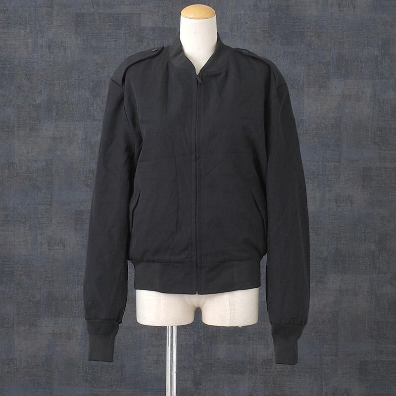 米軍 NAVY オフィサージャケット ポリウール ブラック レディース