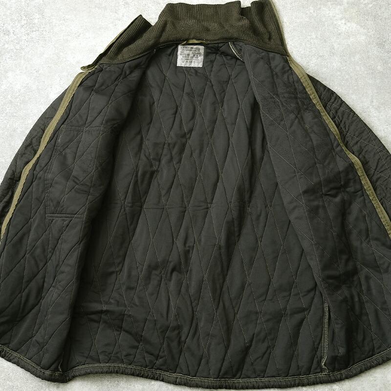 ドイツ軍 キルティングライナージャケット 黒染め USED JJ205UD メンズ 