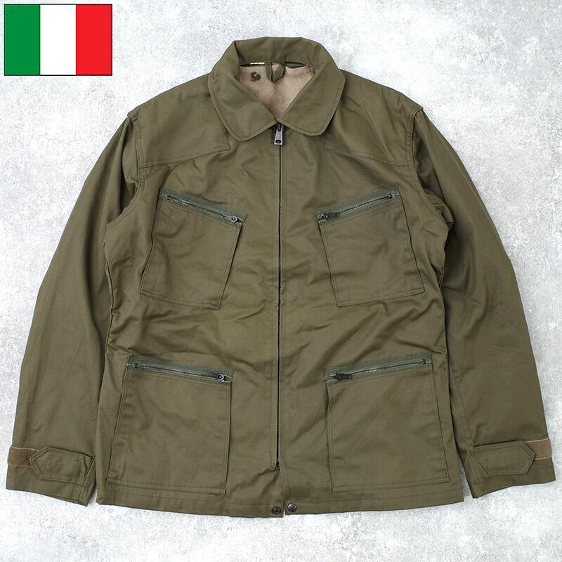 あ*く様 60s イタリア軍　フライトジャケット　ririジップ イタリア軍 AFパイロットジャケット グレー デッドストック JJ185NN
