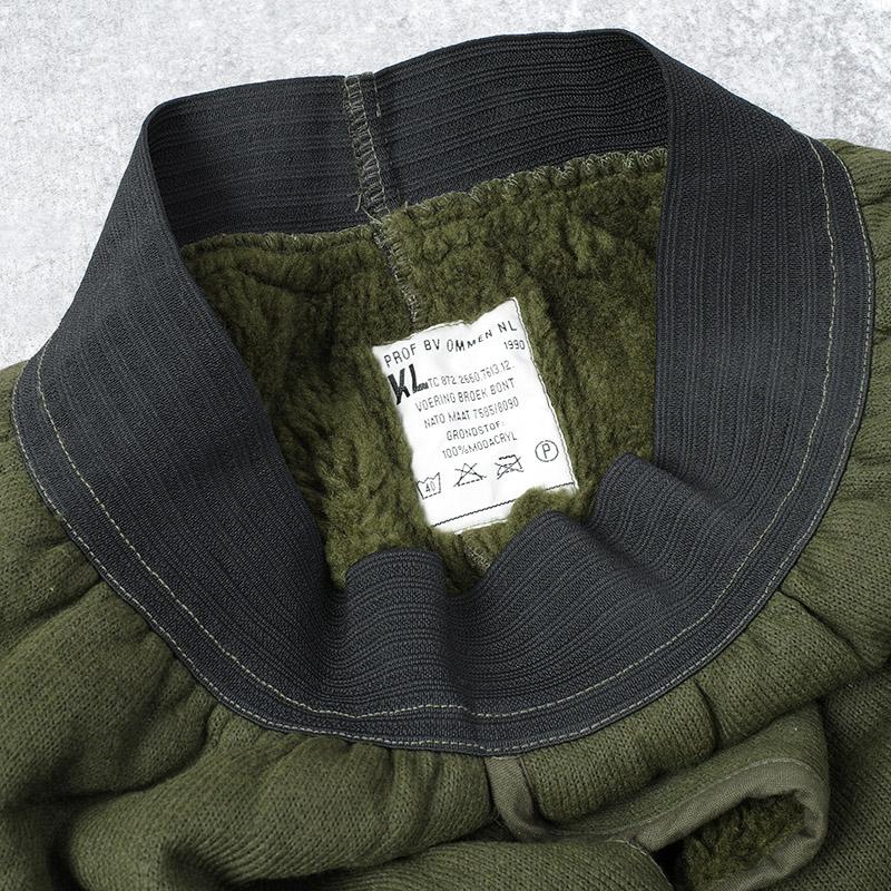 オランダ軍 ボアライナーパンツ PROF BV OMMEN NL オリーブ USED