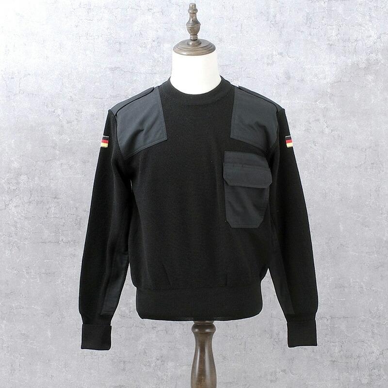 ドイツ軍 コマンドセーター ブラック USED JW079UN BW ウール ナイロン