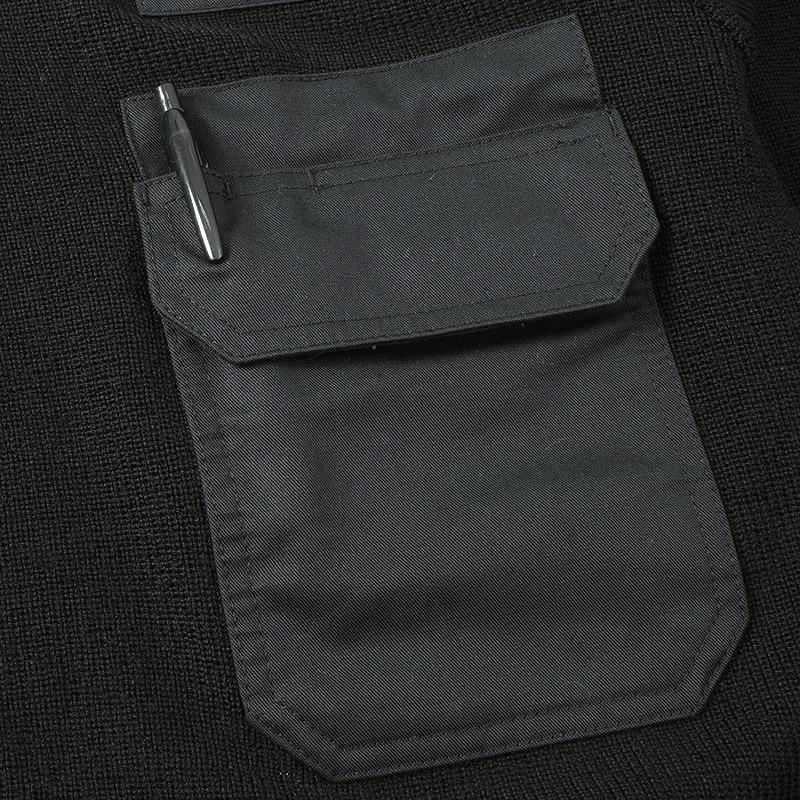 ドイツ軍 コマンドセーター ブラック USED JW079UN BW ウール ナイロン
