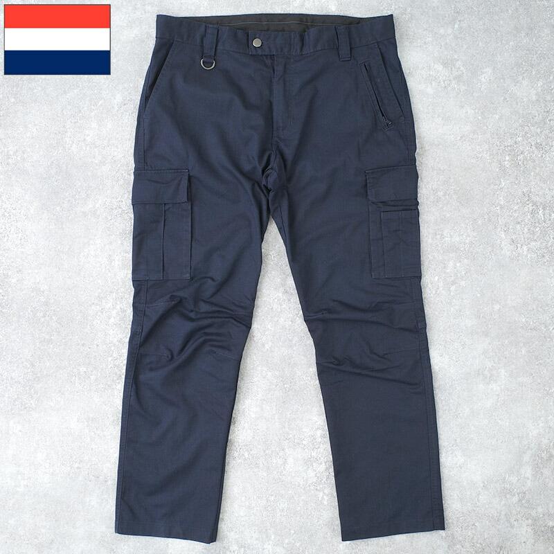オランダ ポリス カーゴパンツ SCRATCH ネイビー USED PP432NN ズボン