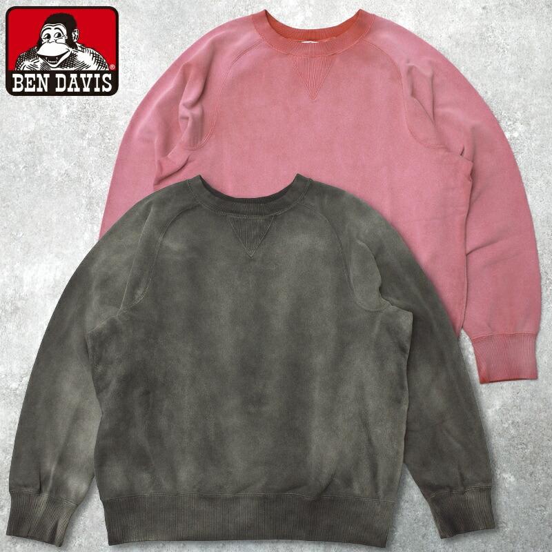 BEN DAVIS ベンデイビス #C-26380014 70'S FIT F-スリーブ クルー
