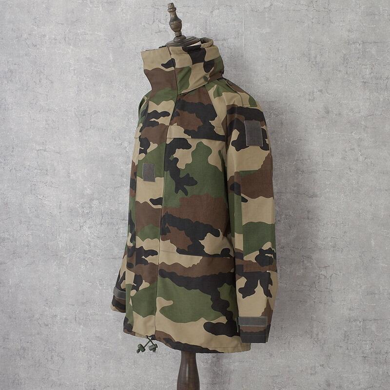 フランス軍 3レイヤー 防水 マイクロファイバーパーカー CCEカモ 前期