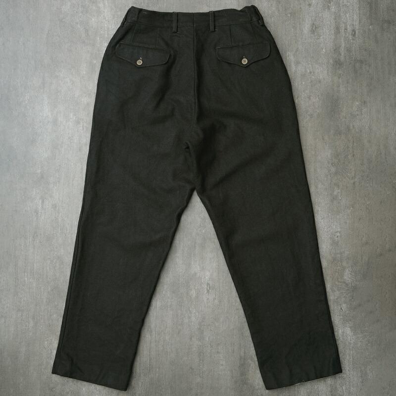 イタリア軍 E.I ドレスパンツ ウール 黒染め デッドストック PP444ND