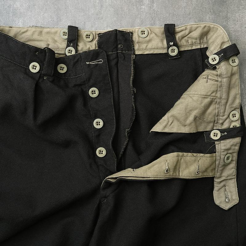 ベルギー軍 ウール ドレスパンツ 黒染め デッドストック PP318ND 実物