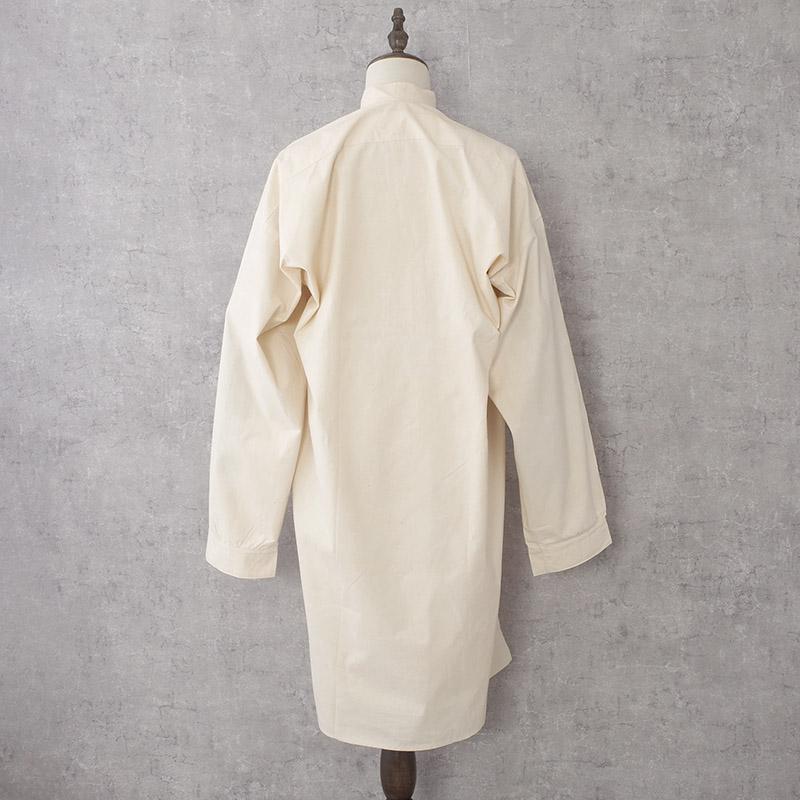 スウェーデン軍 ホスピタルシャツ ロング丈 キナリ レッドクロス