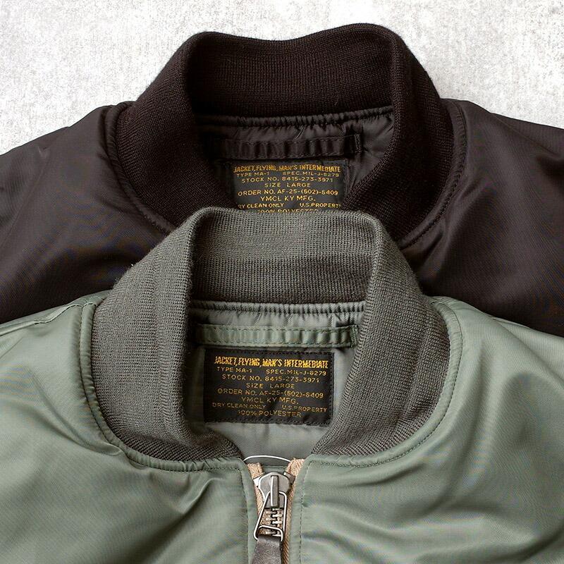 YMCLKY 米軍タイプ MA-1 MIL-J-8279 フライトジャケット JJ403YN