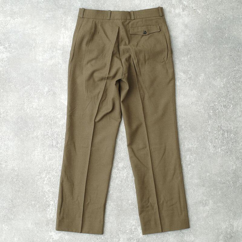 訳あり】 ベルギー軍 80s90s ユニフォーム ドレスパンツ ブラウン