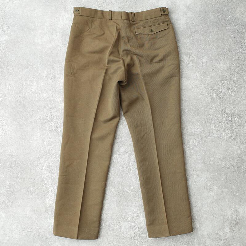 ベルギー軍 70s ユニフォーム ドレスパンツ ブラウン USED PP495NN