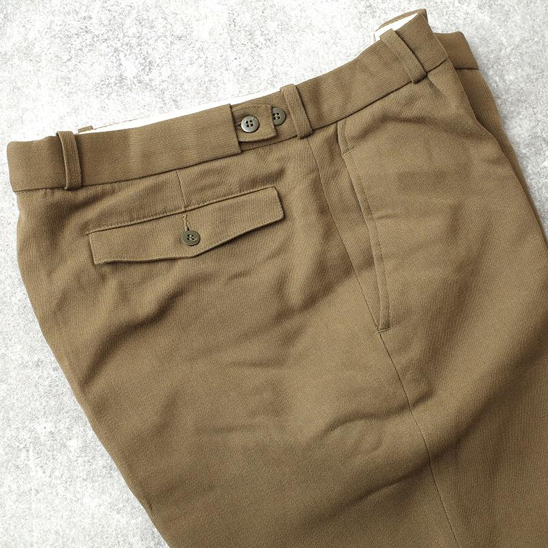 ベルギー軍 70s ユニフォーム ドレスパンツ ブラウン USED PP495NN