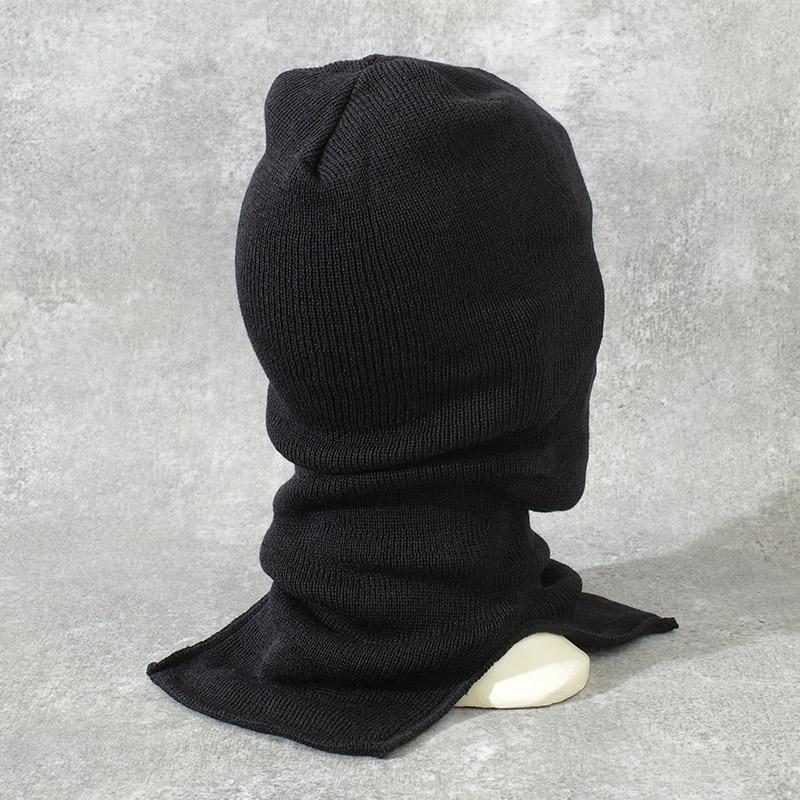 メール便可 米軍 バラクラバ ウールナイロン ブラック デッドストック