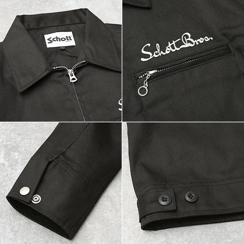 Schott 黒 カジュアルジャケット Schott N.Y.C（ショット） Schott #7825952001(3112055) TC ワーク