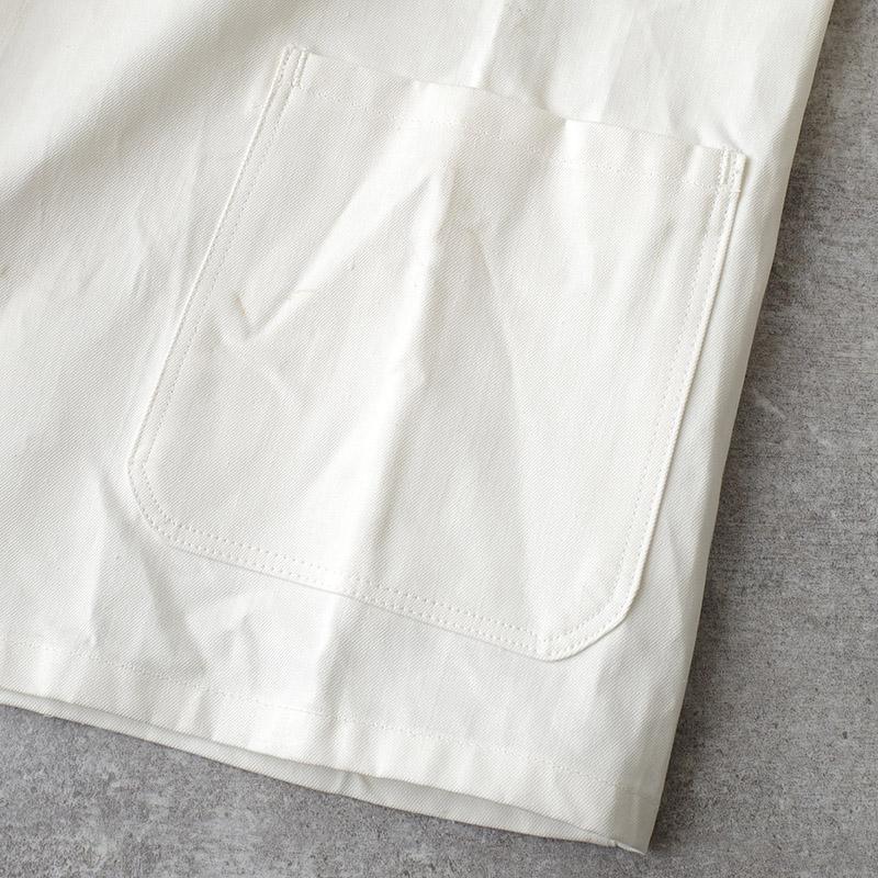 ドイツ軍 60s ワークジャケット ホワイト デッドストック BW コットン