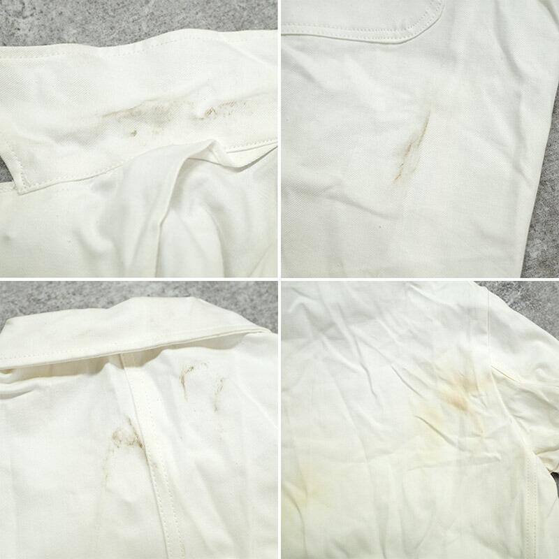 ドイツ軍 60s ワークジャケット ホワイト デッドストック BW コットン