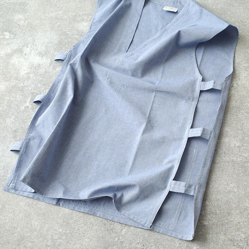 メール便可 フランス軍 GAOベスト シャンブレー サックスブルー デッド