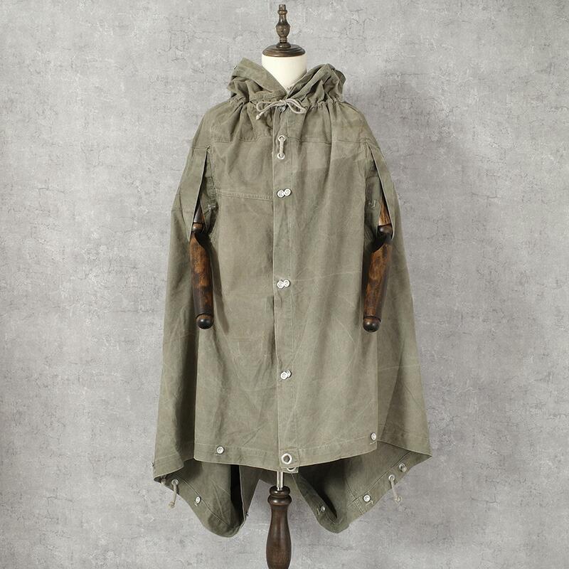 東ドイツ軍 50s テントシート USED NVA ポンチョ 軍幕 スクエア 四角